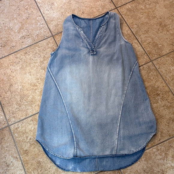Cupshe Light Blue Denim Sleeveless Mini Dress - Picture 1 of 2
